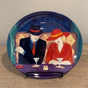 Sango cafe americana 98 4911 decorative plate platter martini bar wall art